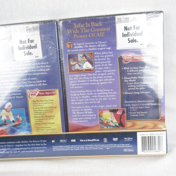Disney Aladdin The Return of Jafar & The King of Thieves (2 & 3 Collection) - Picture 4 of 15
